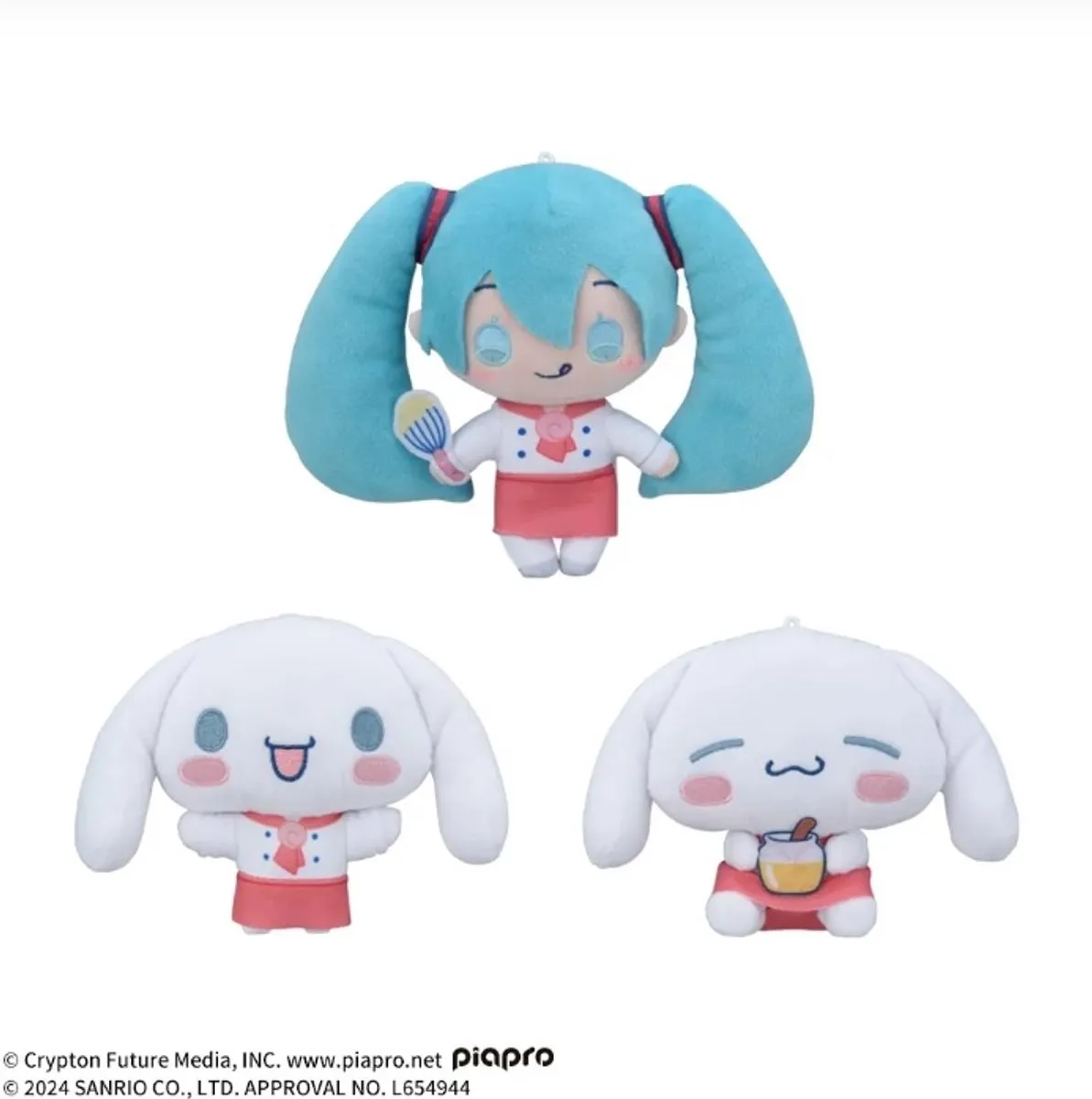 Sega Hatsune Miku x Cinnamoroll Plush 18cm - Cinnamoroll Food