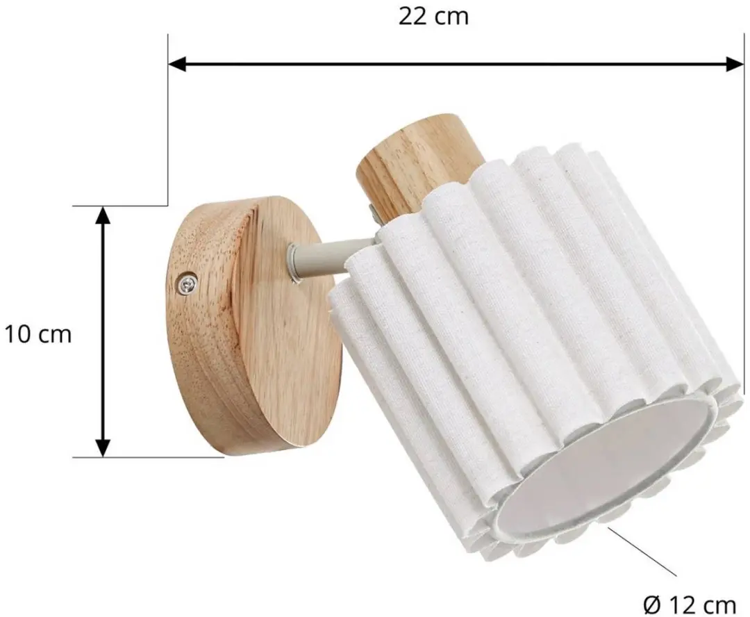 Lindby Wandlamp Licht Hout Beige