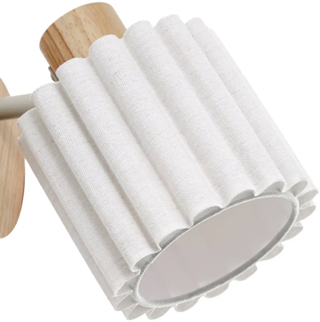 Lindby Wandlamp Licht Hout Beige - 1 Lichtpunt E14 - afbeelding 6 van 6