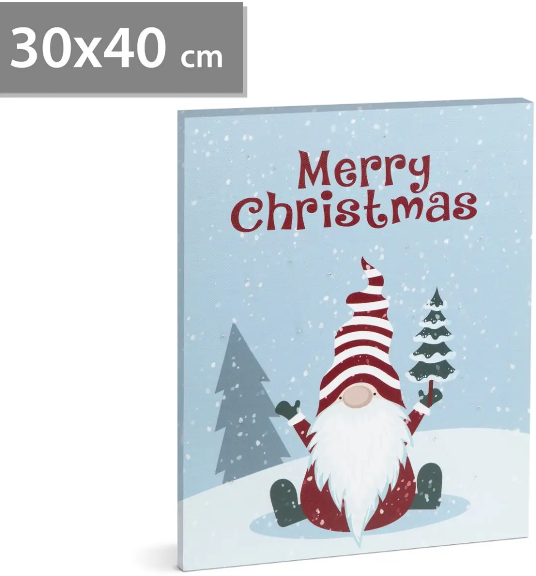 Delight Kerst LED-Afbeelding 30x40cm