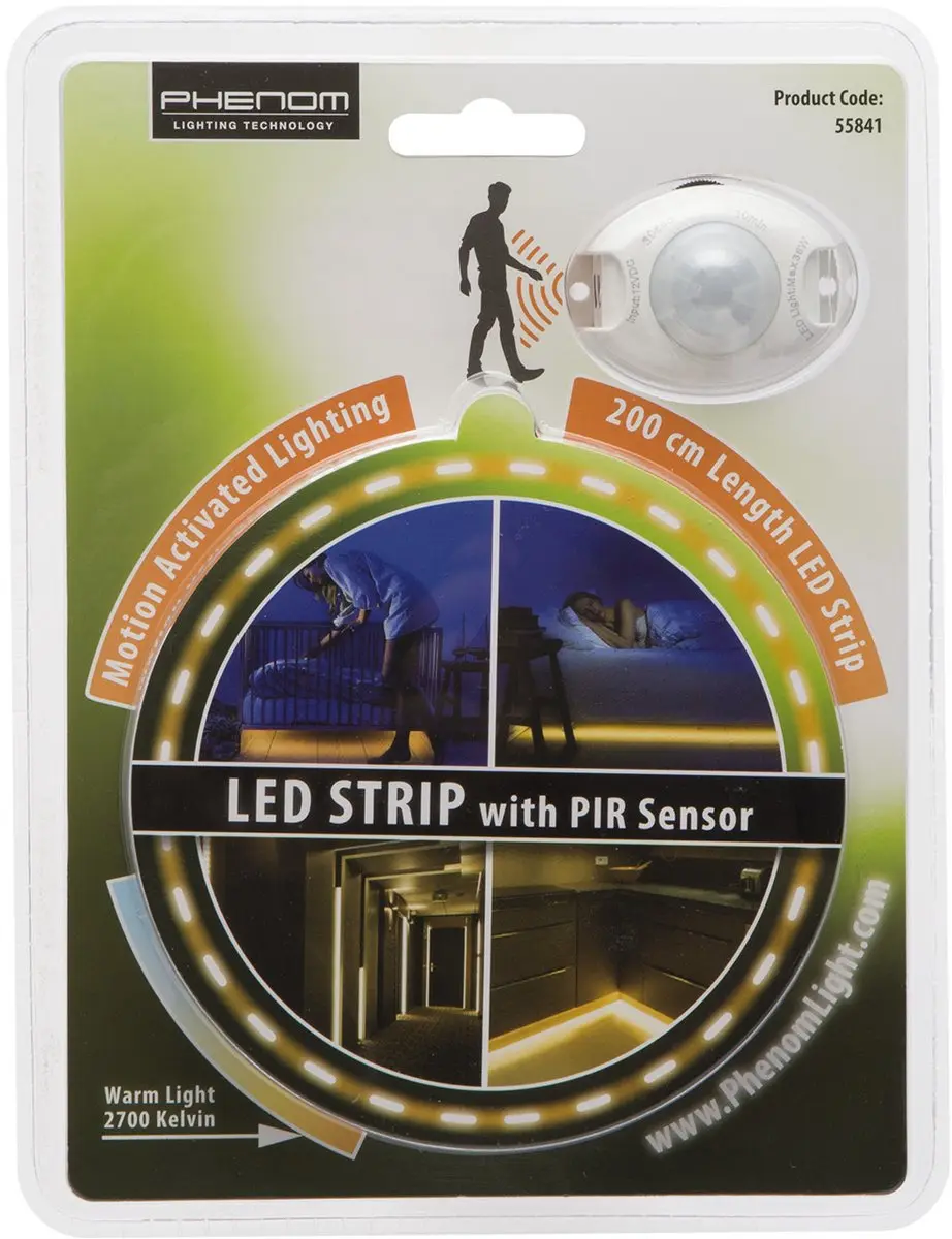 Delight LED-strip met bewegingssensor 2m - Warm wit 2700K - 12V
