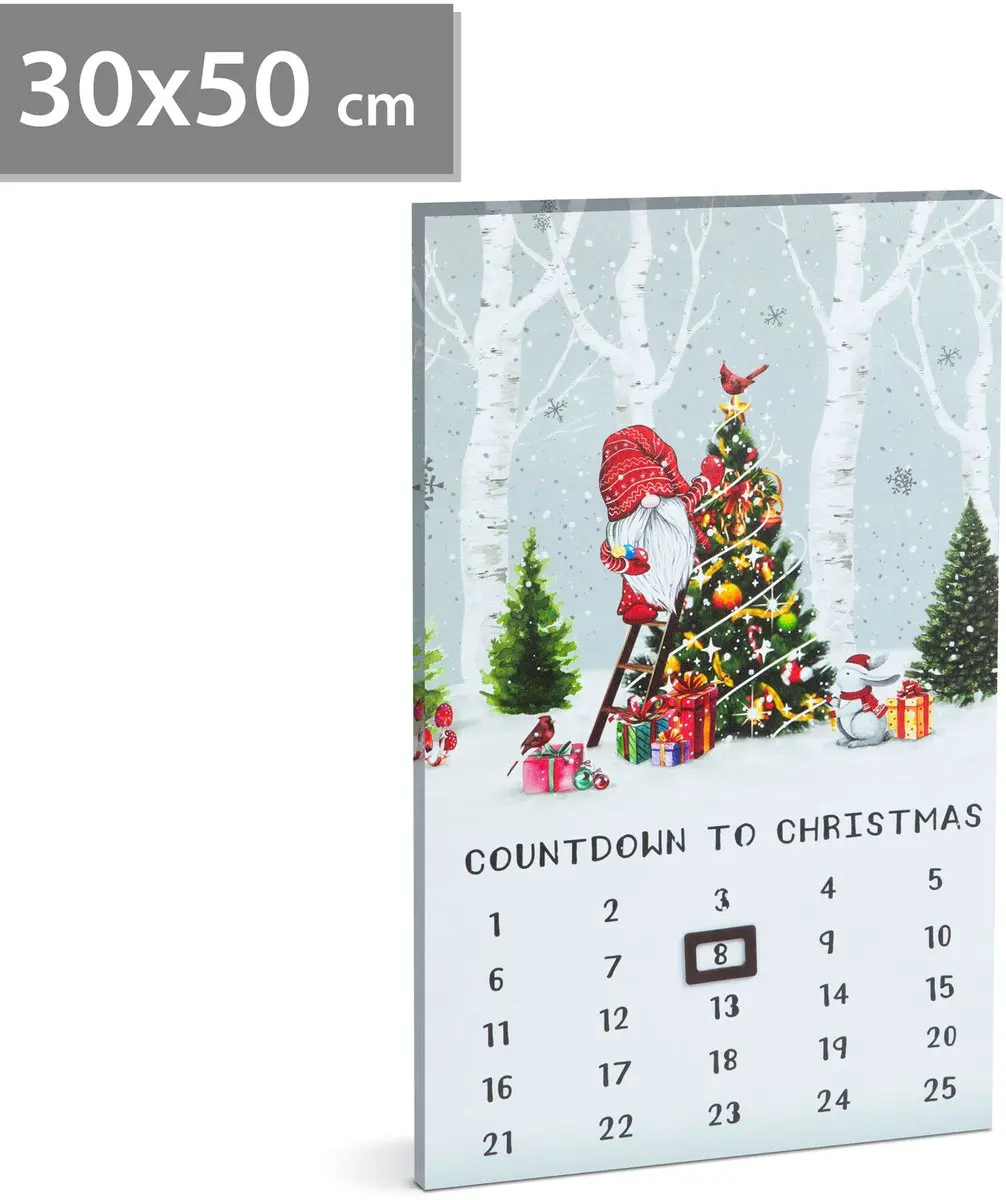 Delight LED-kalender 30x50cm