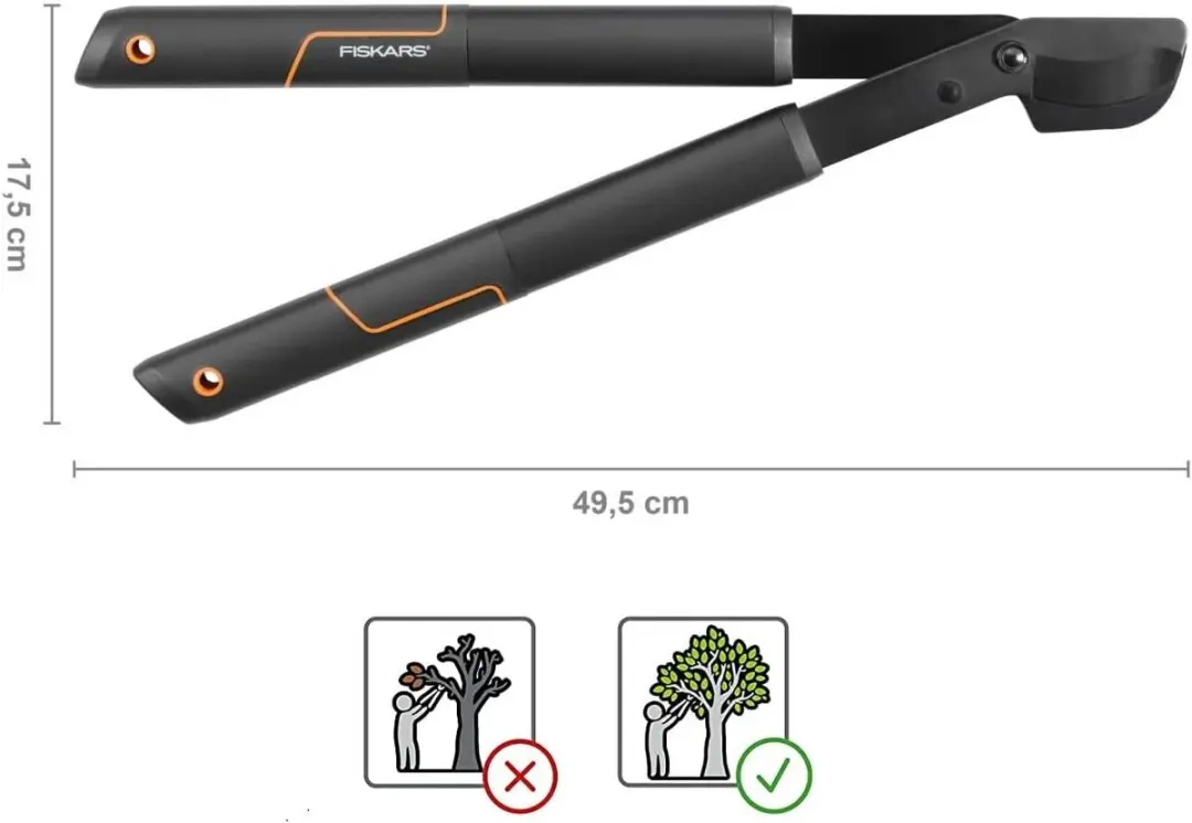 Fiskars Singlestep Takkenschaar 35mm - Bypass Gehard Staal - afbeelding 6 van 6