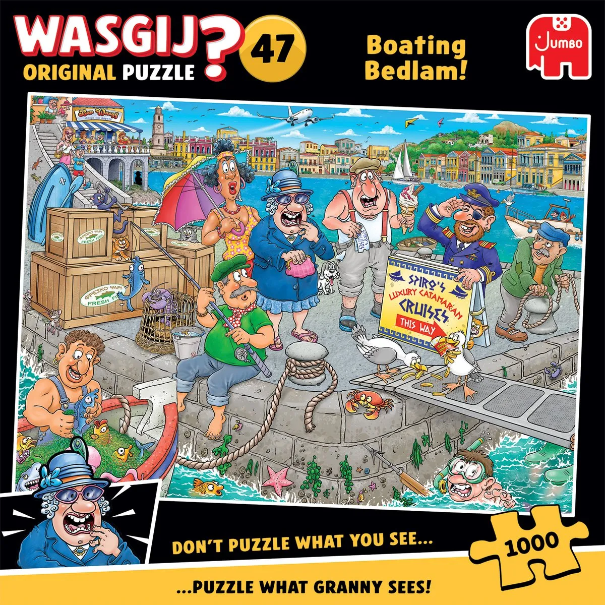 Wasgij Original 47 De boot in! Legpuzzel 1000 Stuks - Meerkleurig
