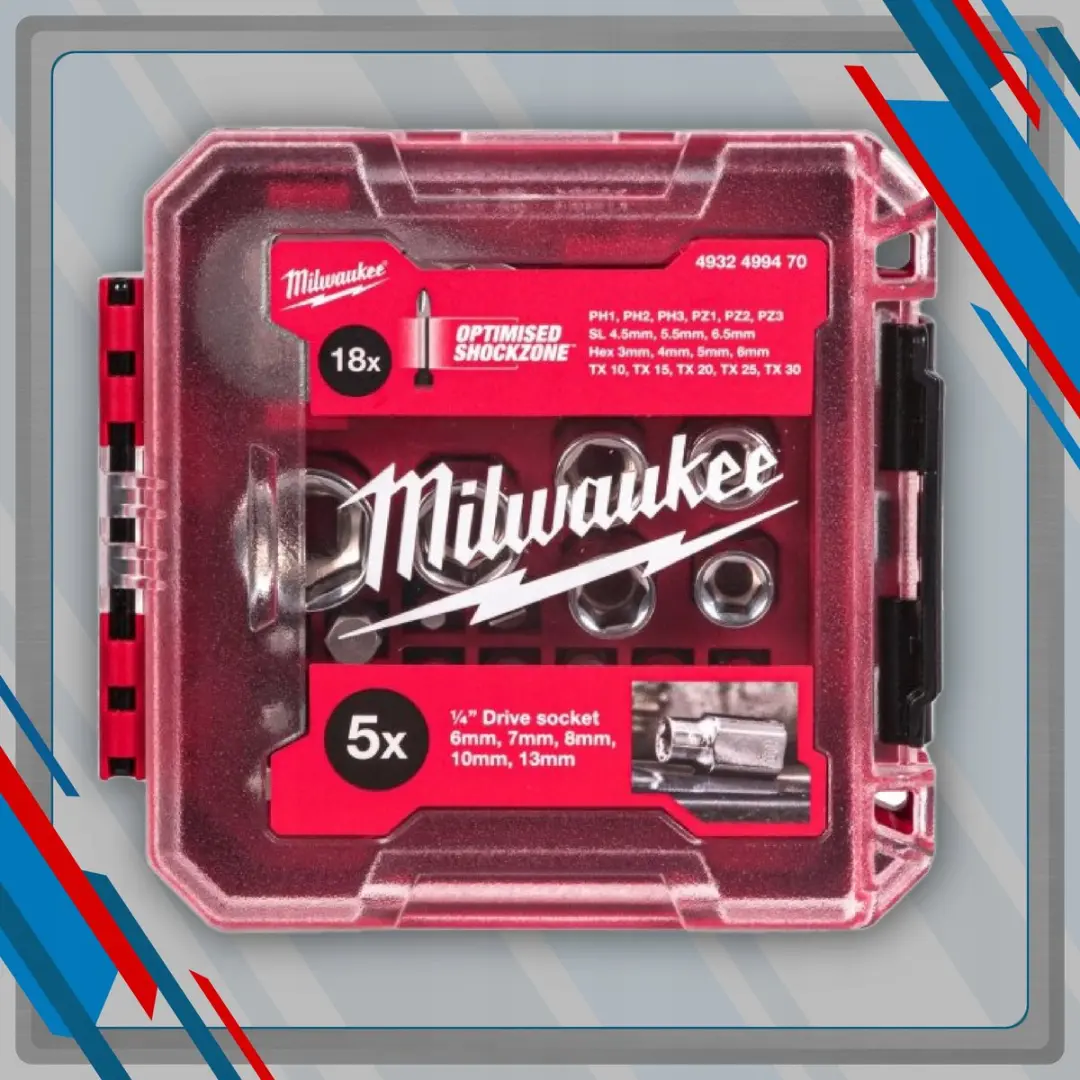 Milwaukee Bit- en Dopset 1/4" 25-delig - afbeelding 3 van 5