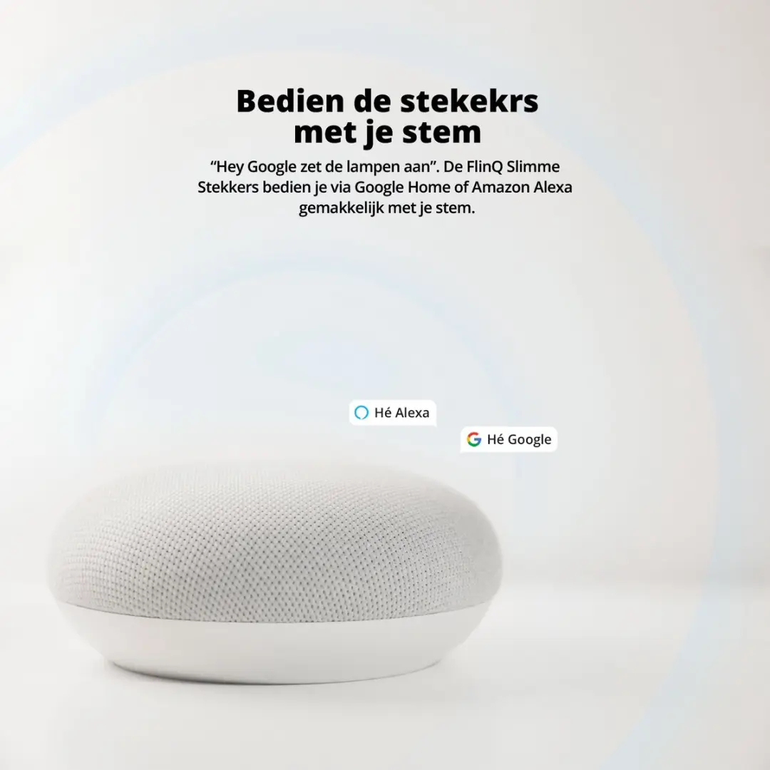 FlinQ Slimme Stekker - Energiemeter & Tijdschakelaar 2-pack Wit