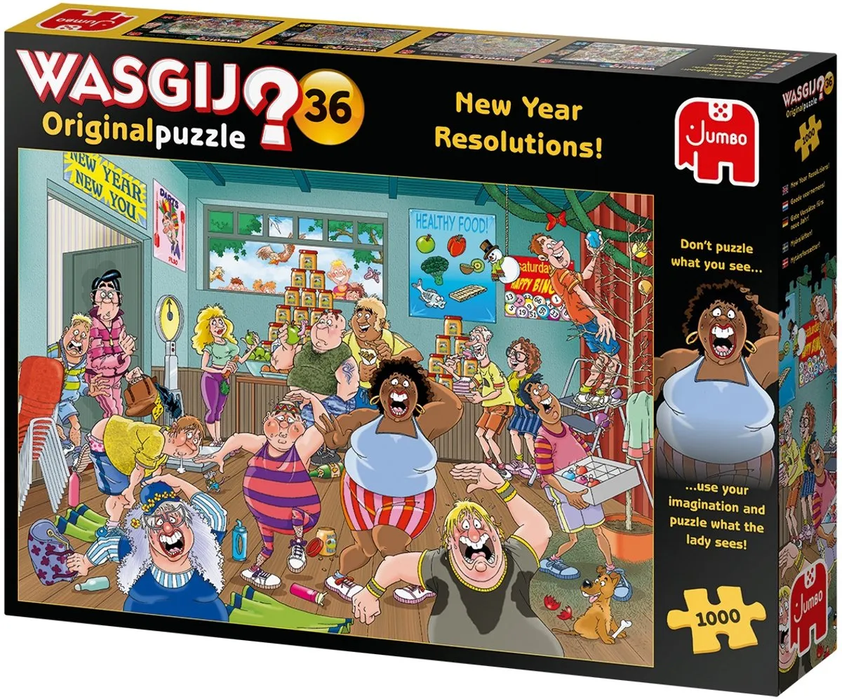 Wasgij Original 36 Goede Voornemens! Puzzel - 1000 Stukjes - afbeelding 6 van 6