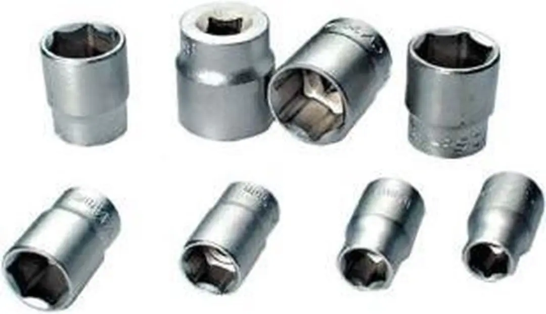 Brüder Mannesmann 61-delige 3/8" Doppendoos - Zilver