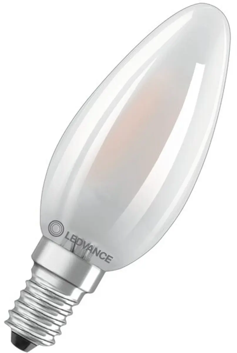 LEDVANCE LED Filament Kaarslamp E14 4W 470lm - Mat Glas