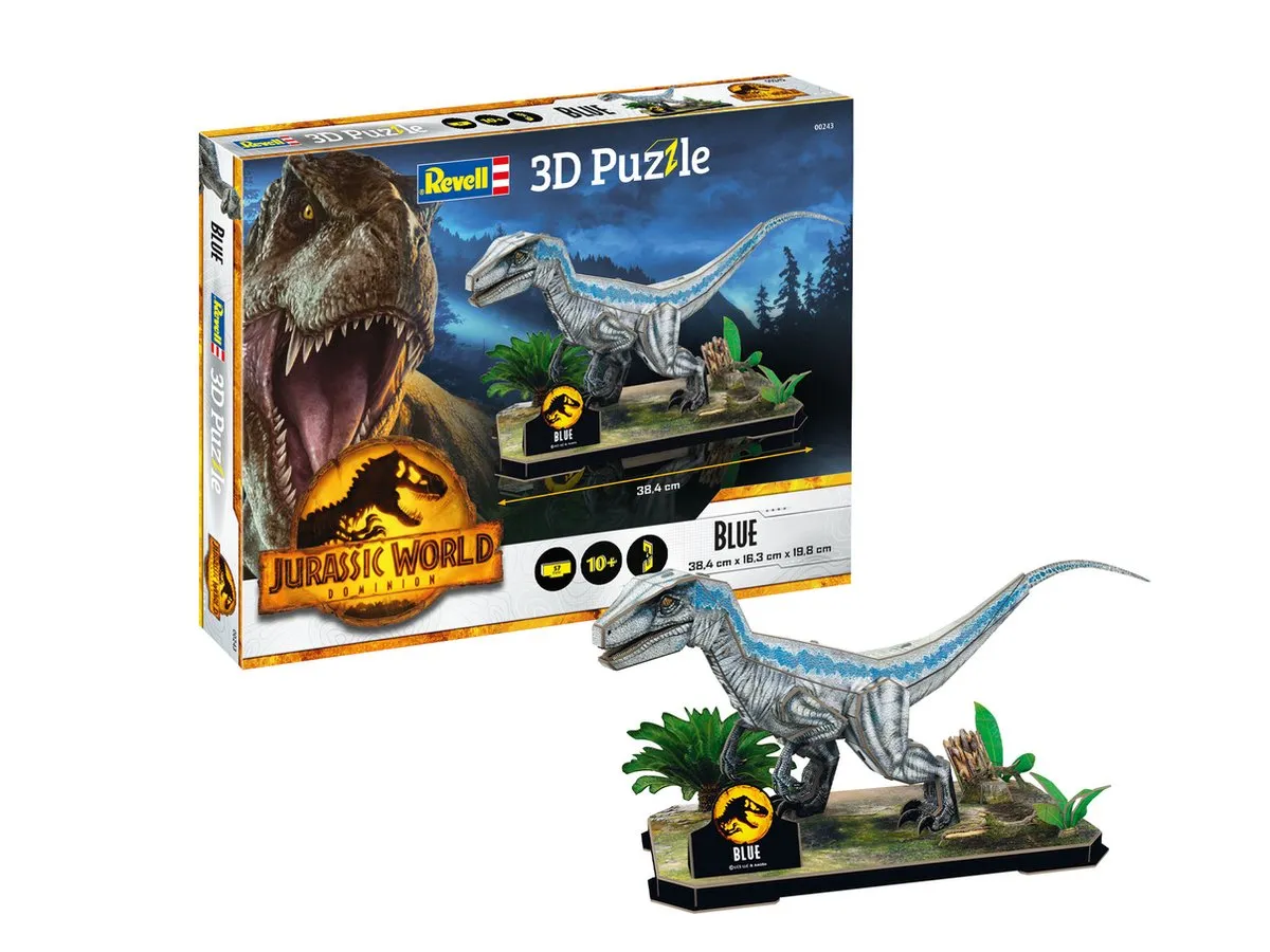 Revell Jurassic World Dominion Blauwe 3D Puzzel 57 Stuks