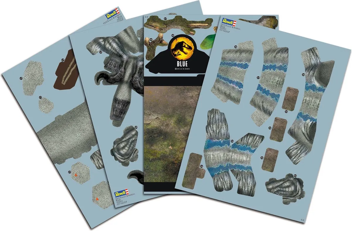 Revell Jurassic World Dominion Blauwe 3D Puzzel 57 Stuks