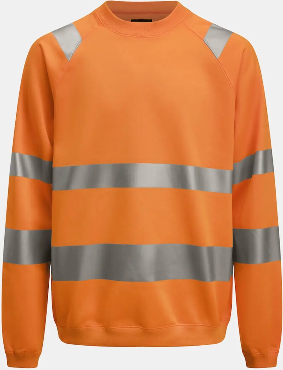 Jobman 1150 Hi-Vis Sweatshirt - Oranje XXL