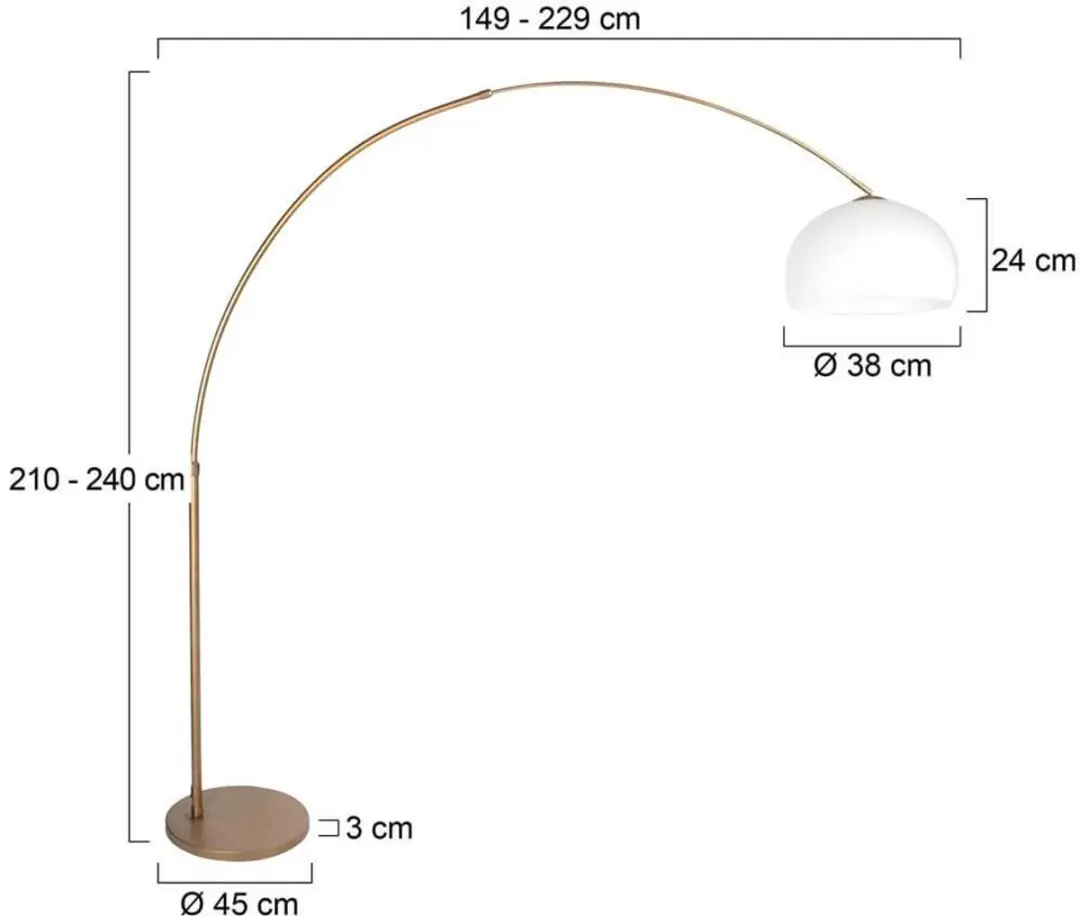 Steinhauer Sparkled Light 4301BR Vloerlamp - Brons