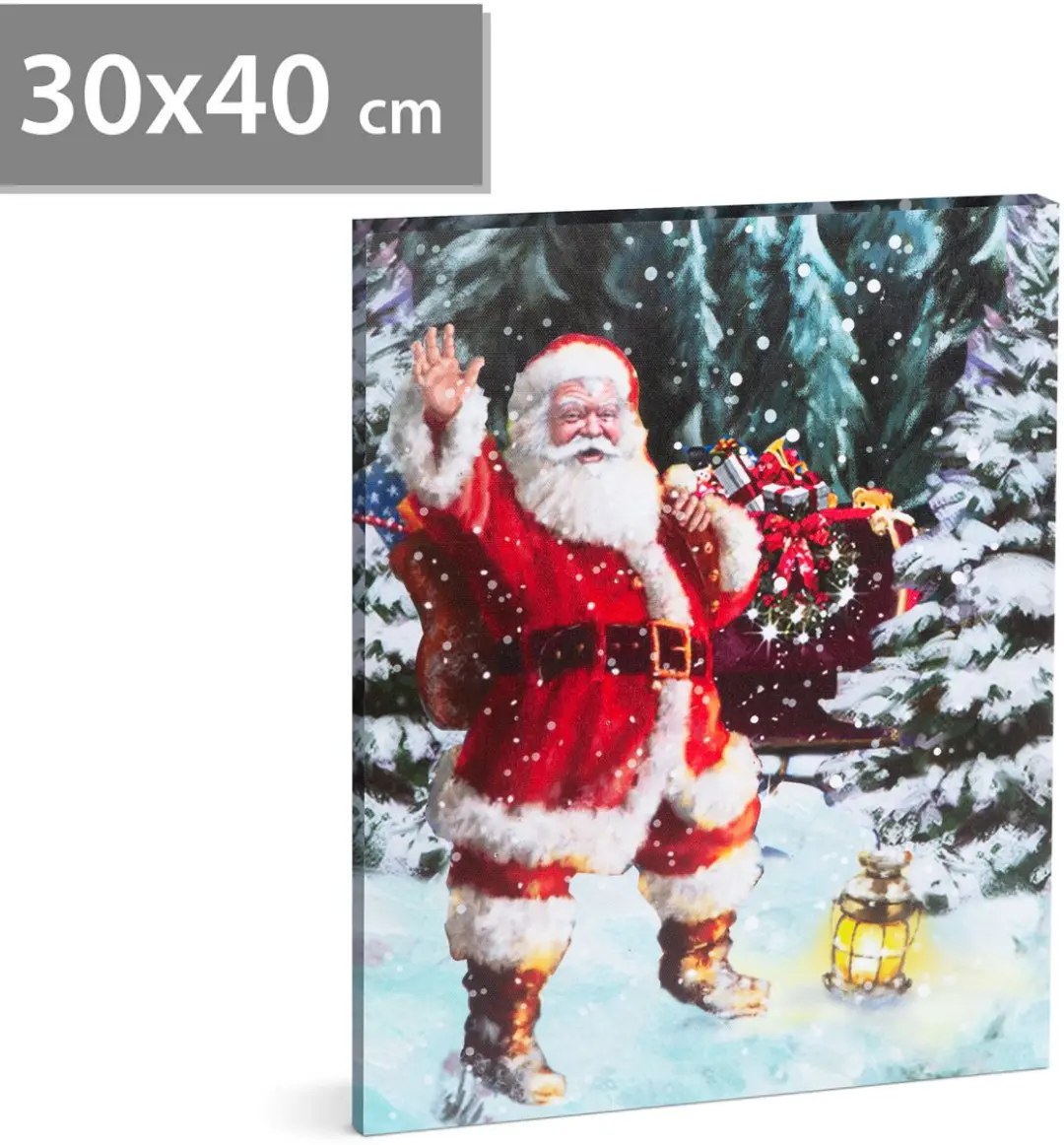 Delight Kerst LED-Afbeelding 30x40cm