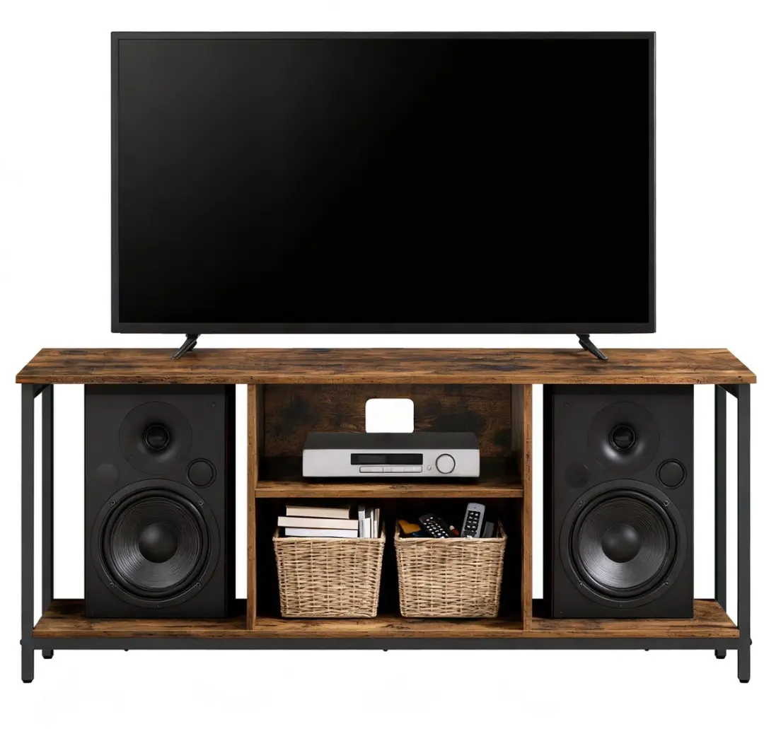 Songmics TV-meubel Industrieel 147x40x50cm - Vintage bruin