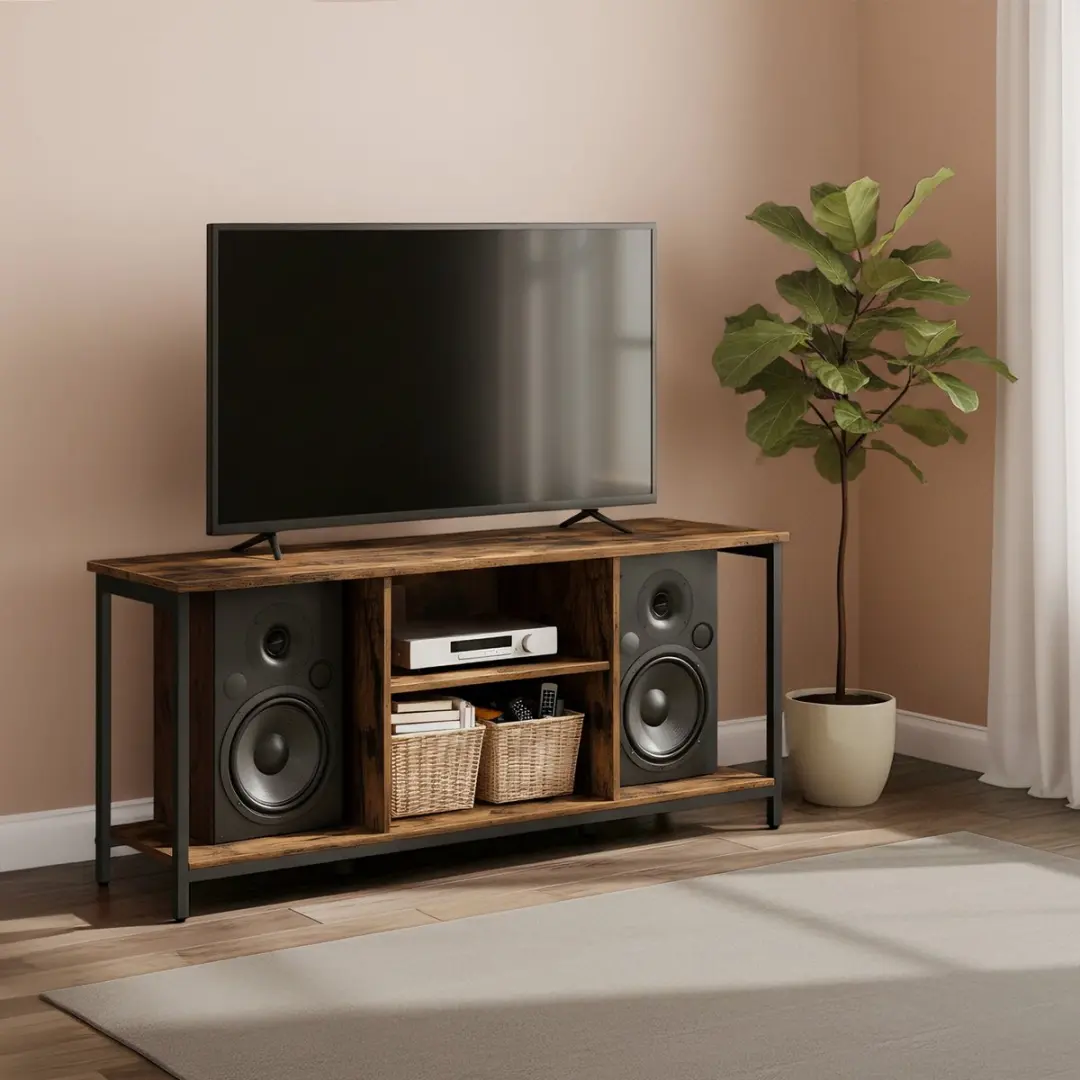 Songmics TV-meubel Industrieel 147x40x50cm - Vintage bruin