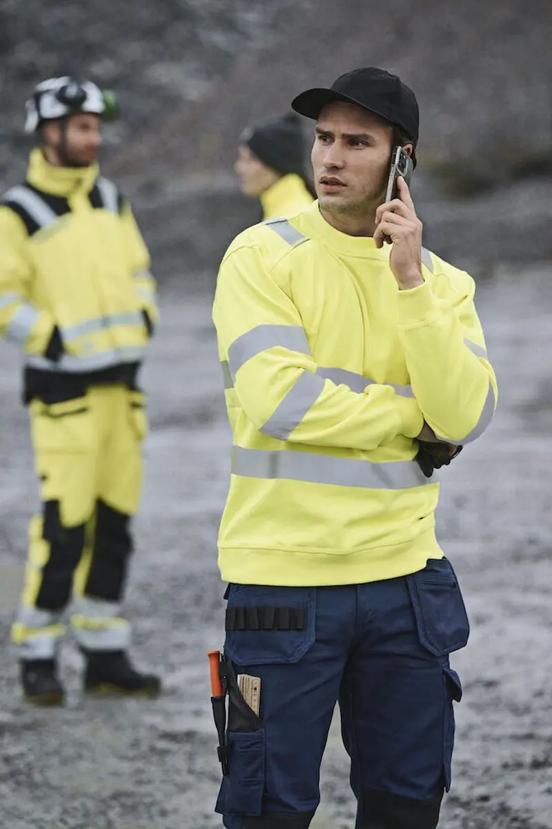 Jobman 1150 Hi-Vis Sweatshirt - Geel XXL