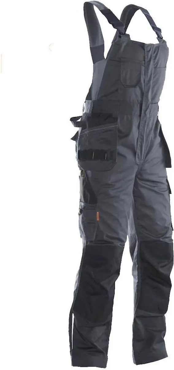 Jobman 3730 Bib 'n Brace Werkbroek - Maat 58 - Donkergrijs/Zwart