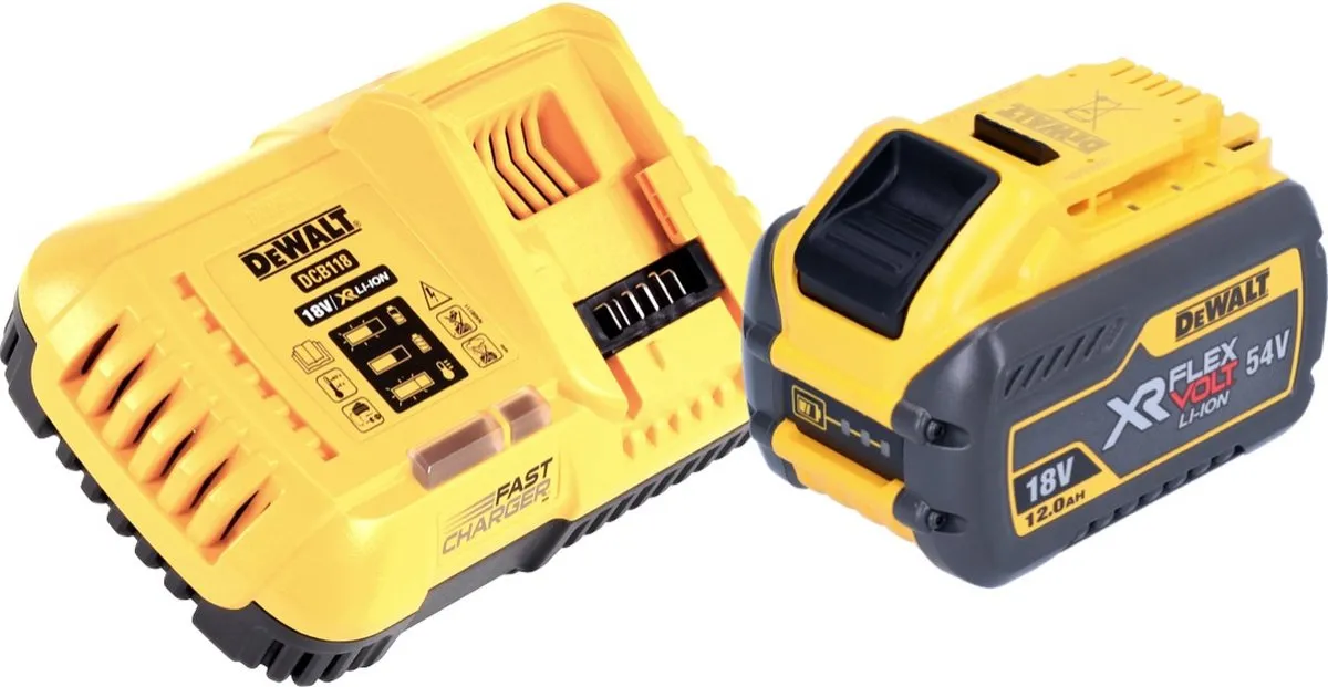 DeWalt DCB 118 Y1 Accustartset - 1x 12Ah XR FLEXVOLT Accu + Lader