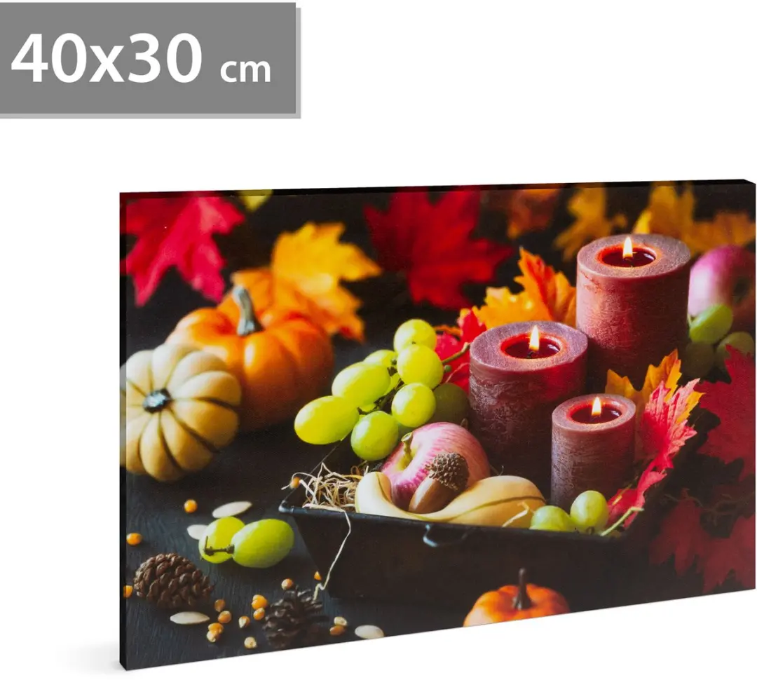 Delight LED Afbeelding Kaarsen 40x30cm