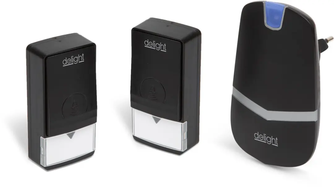 Delight Draadloze Deurbel 55343BK-2