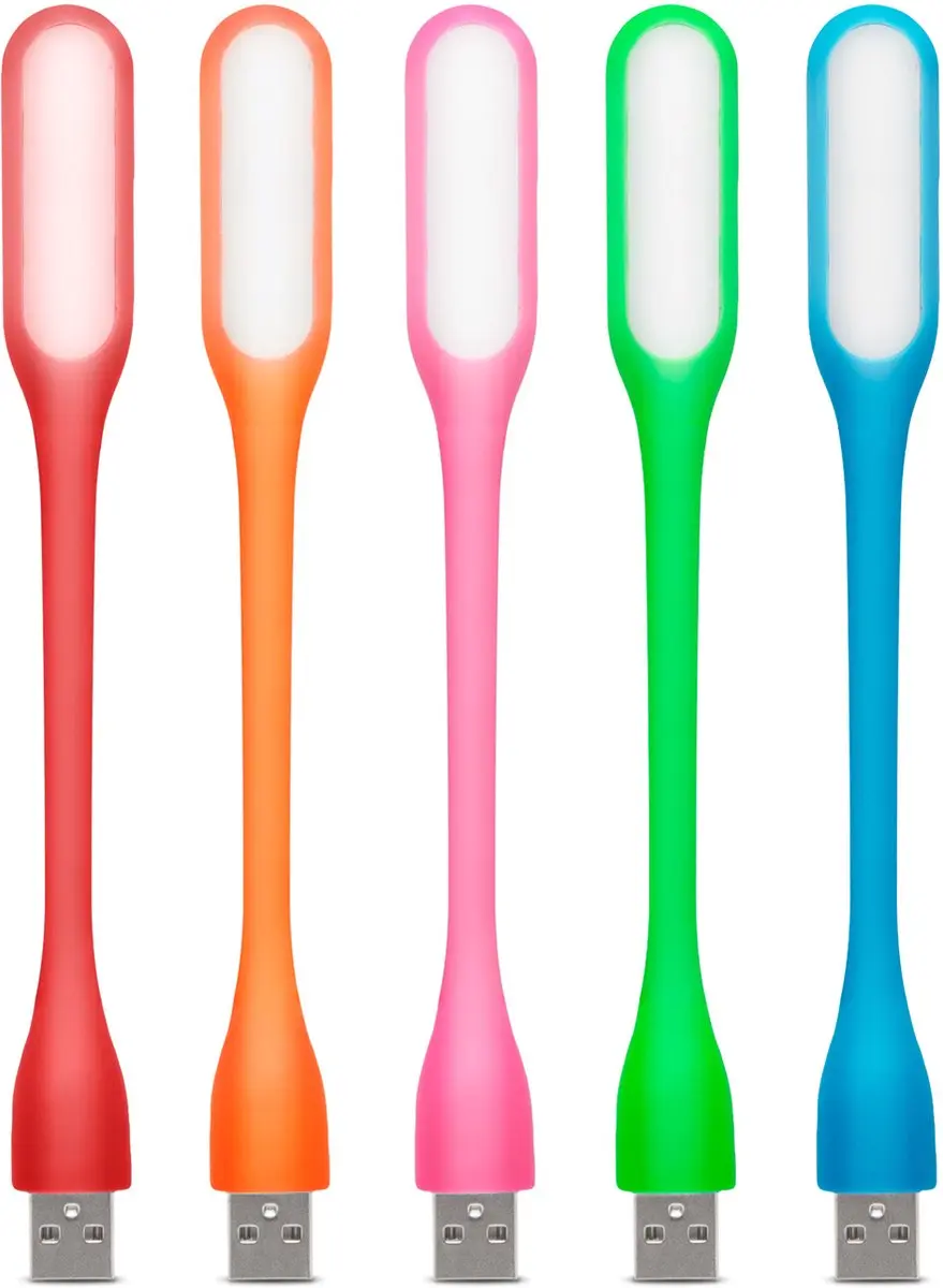 Delight USB LED Leeslamp 17cm Flexibel Meerkleurig