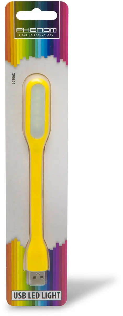 Delight USB LED Leeslamp 17cm Flexibel Meerkleurig