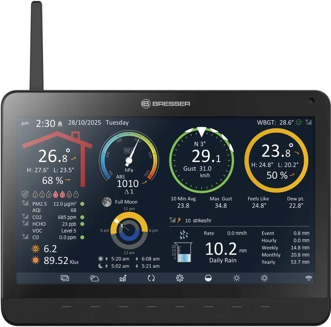 Bresser MeteoChamp Weerstation 9-in-1 - Zwart