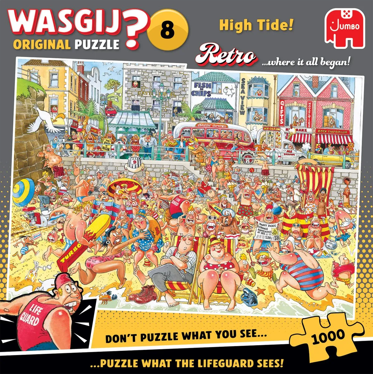 Wasgij Retro Original 8 Vloed! Puzzel - 1000 Stuks