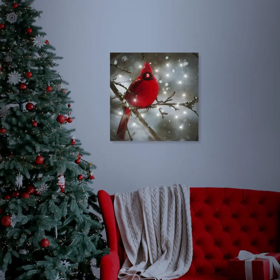 Delight LED Afbeelding Rode Vink 30x30cm - Meerkleurig