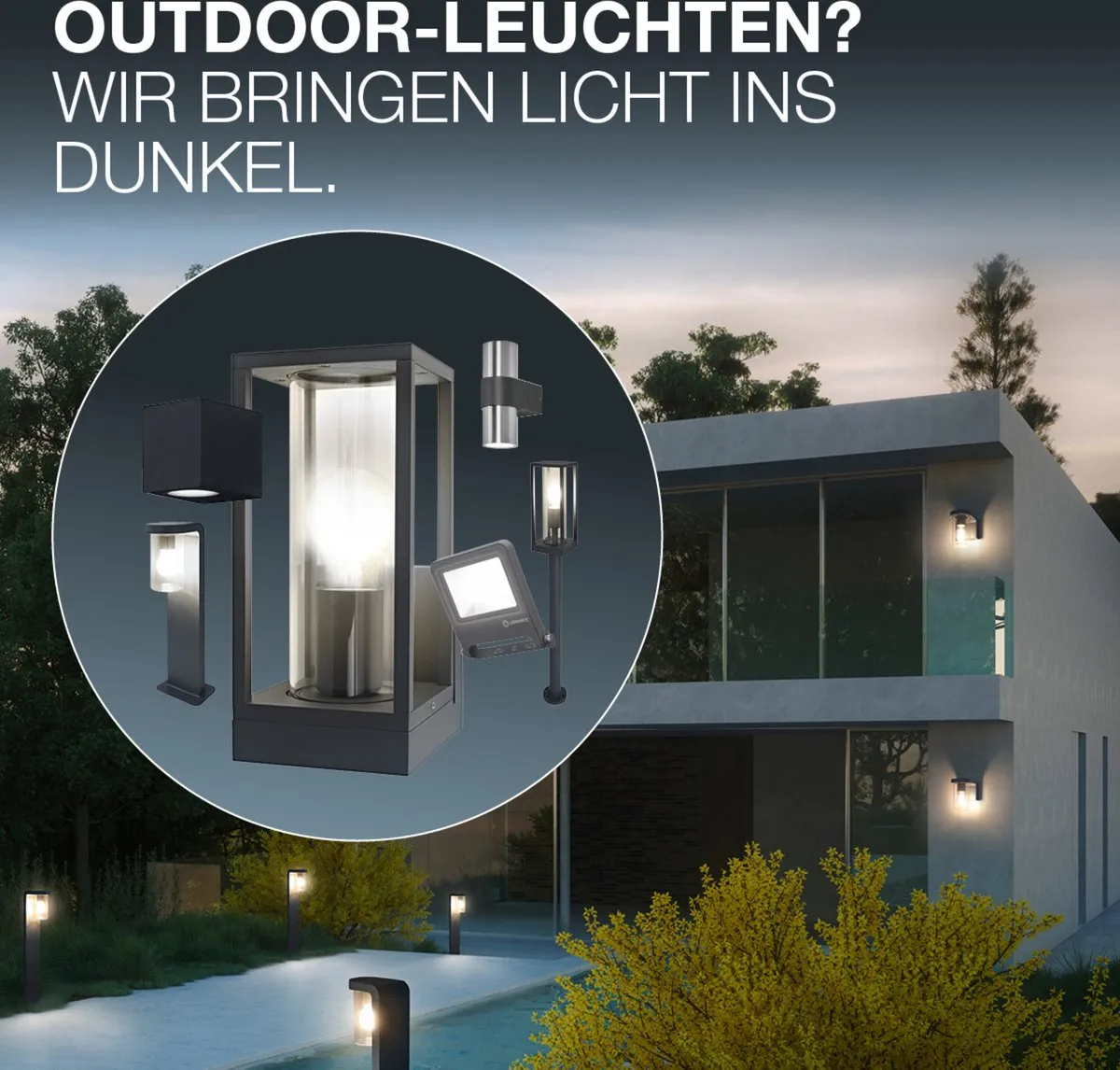 LEDVANCE Endura Classic Figo Cyl W SEN Wandlamp