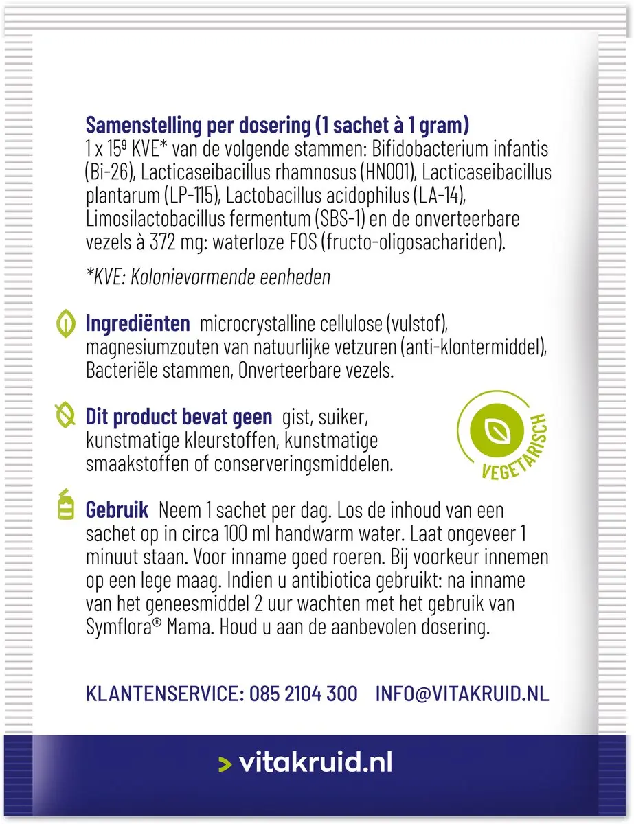Vitakruid Symflora Mama 30 Zakjes - 30g