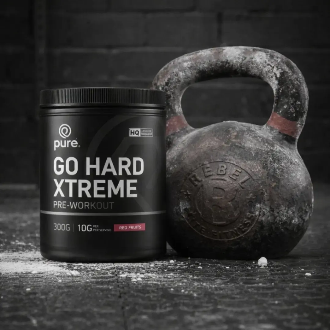 Pure Go Hard Pre-Workout Tropical 300g - 30 Porties