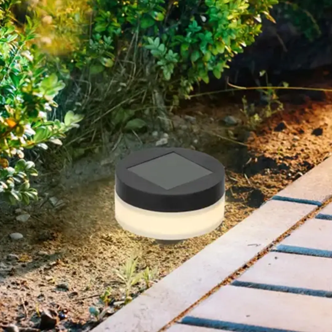 Lumineo Solar Prikspots 8 Stuks - Zwart - Ø9cm - afbeelding 6 van 6
