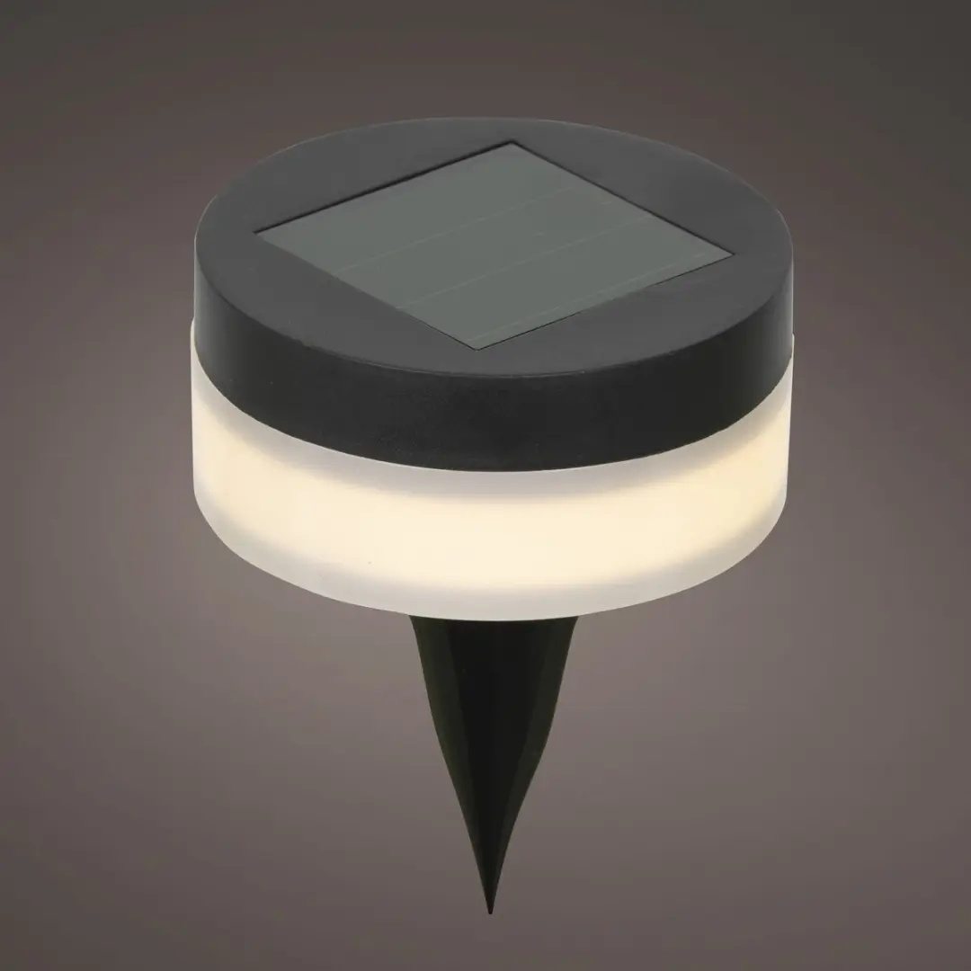 Lumineo Solar Prikspots 8 Stuks - Zwart - Ø9cm