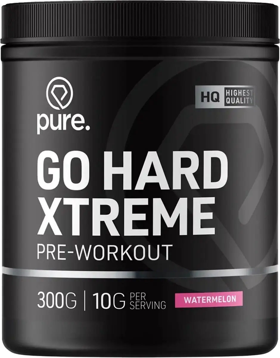 Pure Go Hard Pre-Workout Watermelon 300g