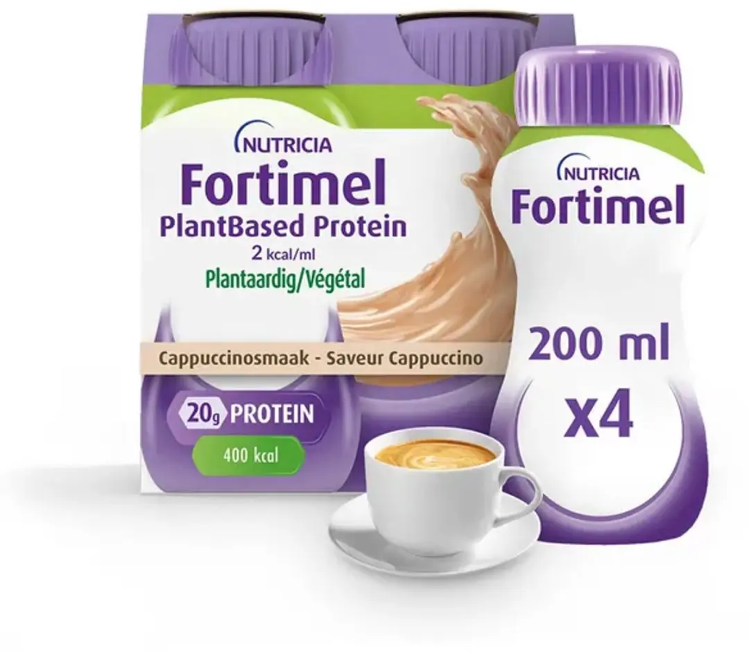 Nutricia Fortimel Plantbased Protein Cappuccino 4x200ml