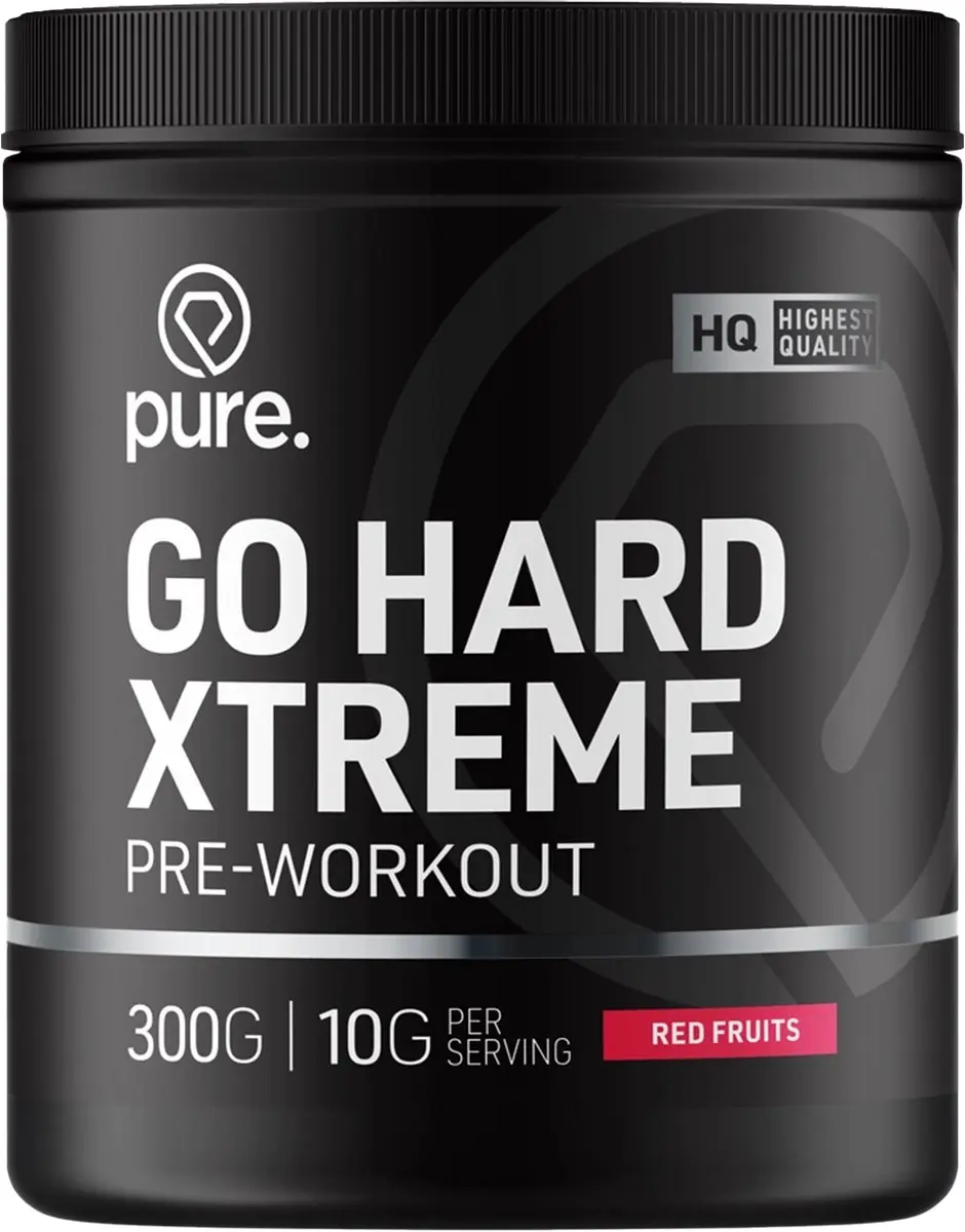 Pure Go Hard Pre-Workout Red Fruit