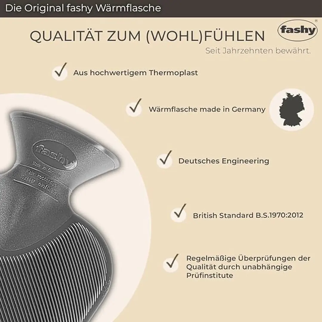 Fashy Warmwaterkruik 2L - Grijs