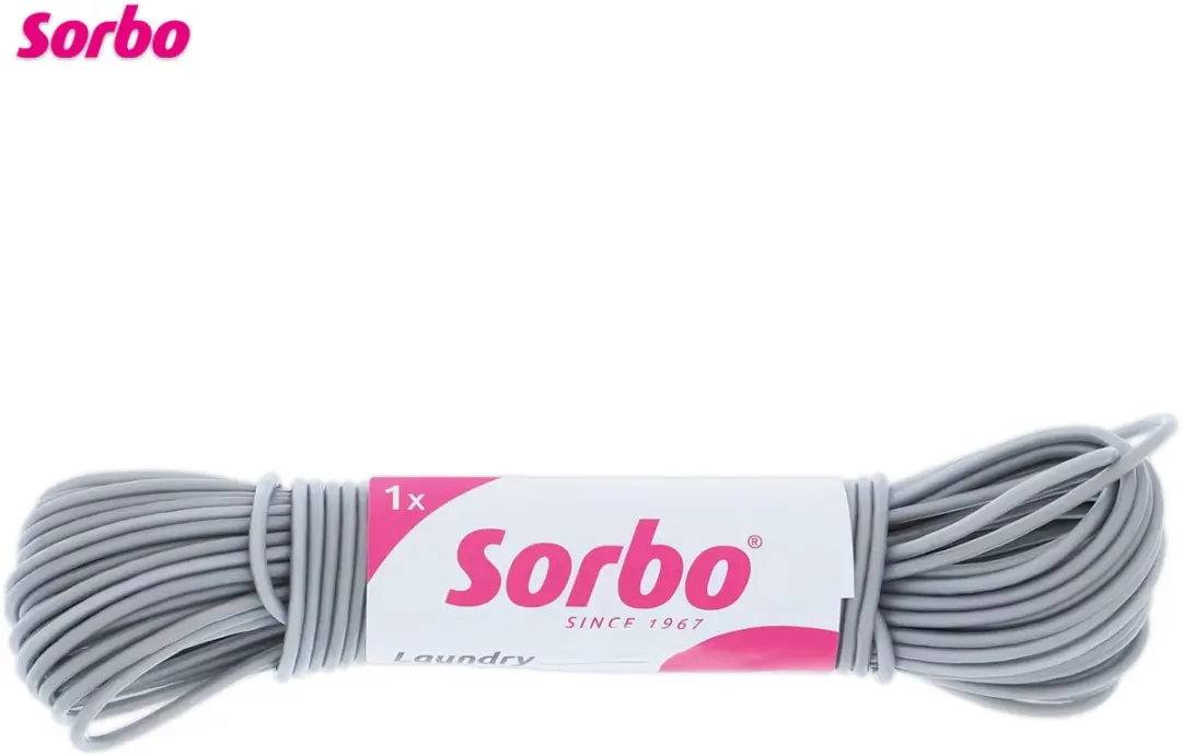Sorbo Waslijndraad Staalkern 20m - Grijs