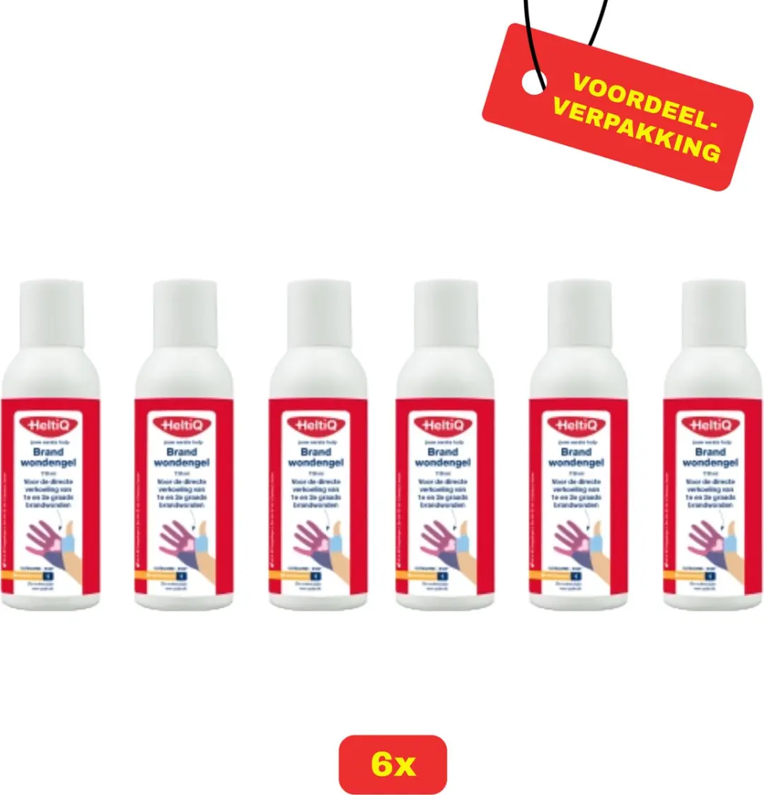 HeltiQ Brandwondengel 20 Stuks (6x118ml)