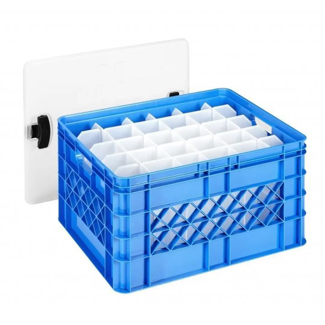 Sunware Square Glazenkrat 52L - Blauw