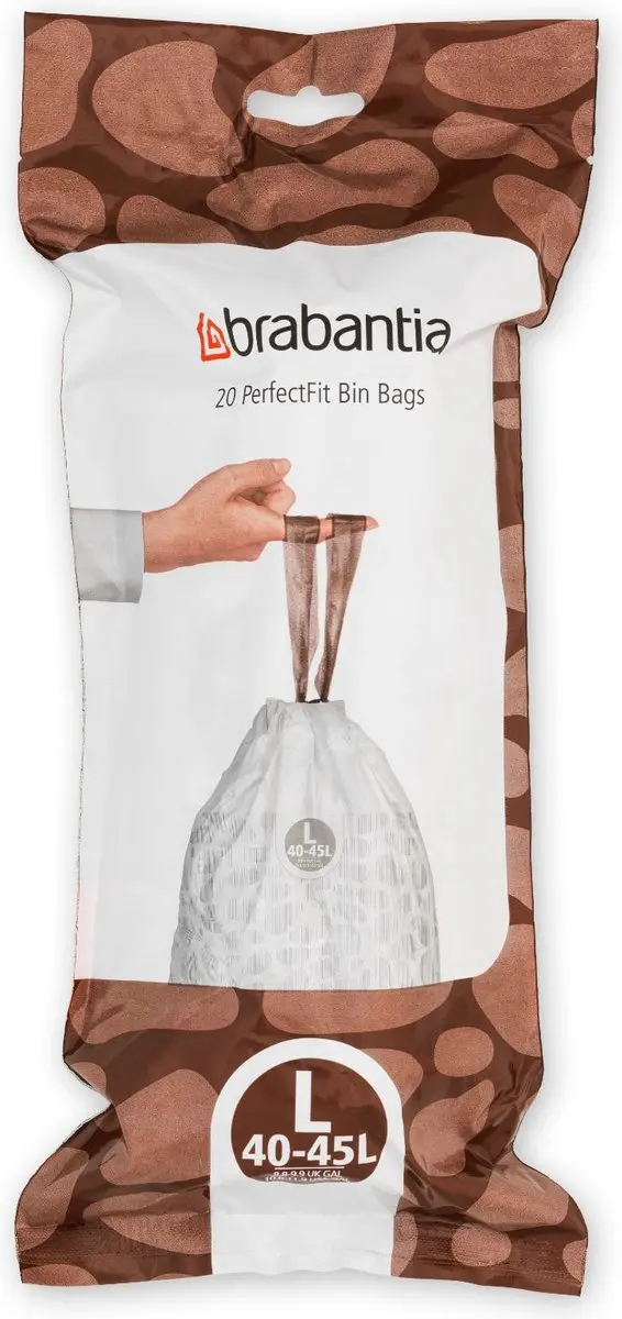 Brabantia Perfectfit Afvalzakken Code L 45L