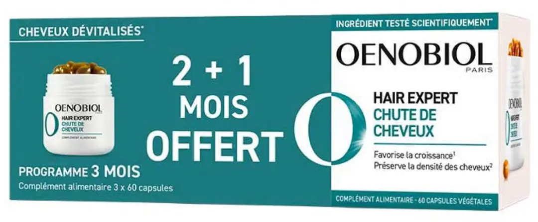 Oenobiol Hair Expert Haaruitval 3 Maanden