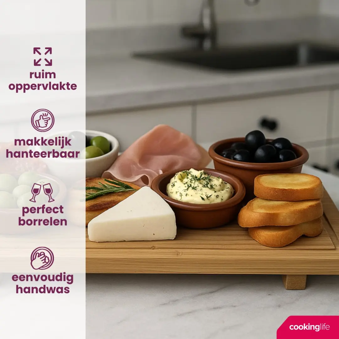 Cookinglife Bamboe Serveerplank 58x19cm