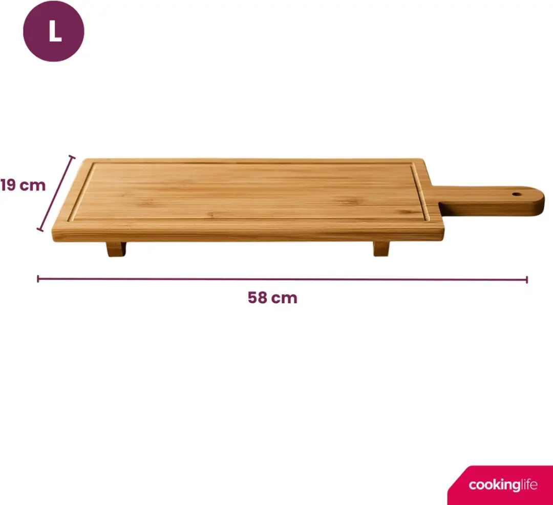 Cookinglife Bamboe Serveerplank 58x19cm