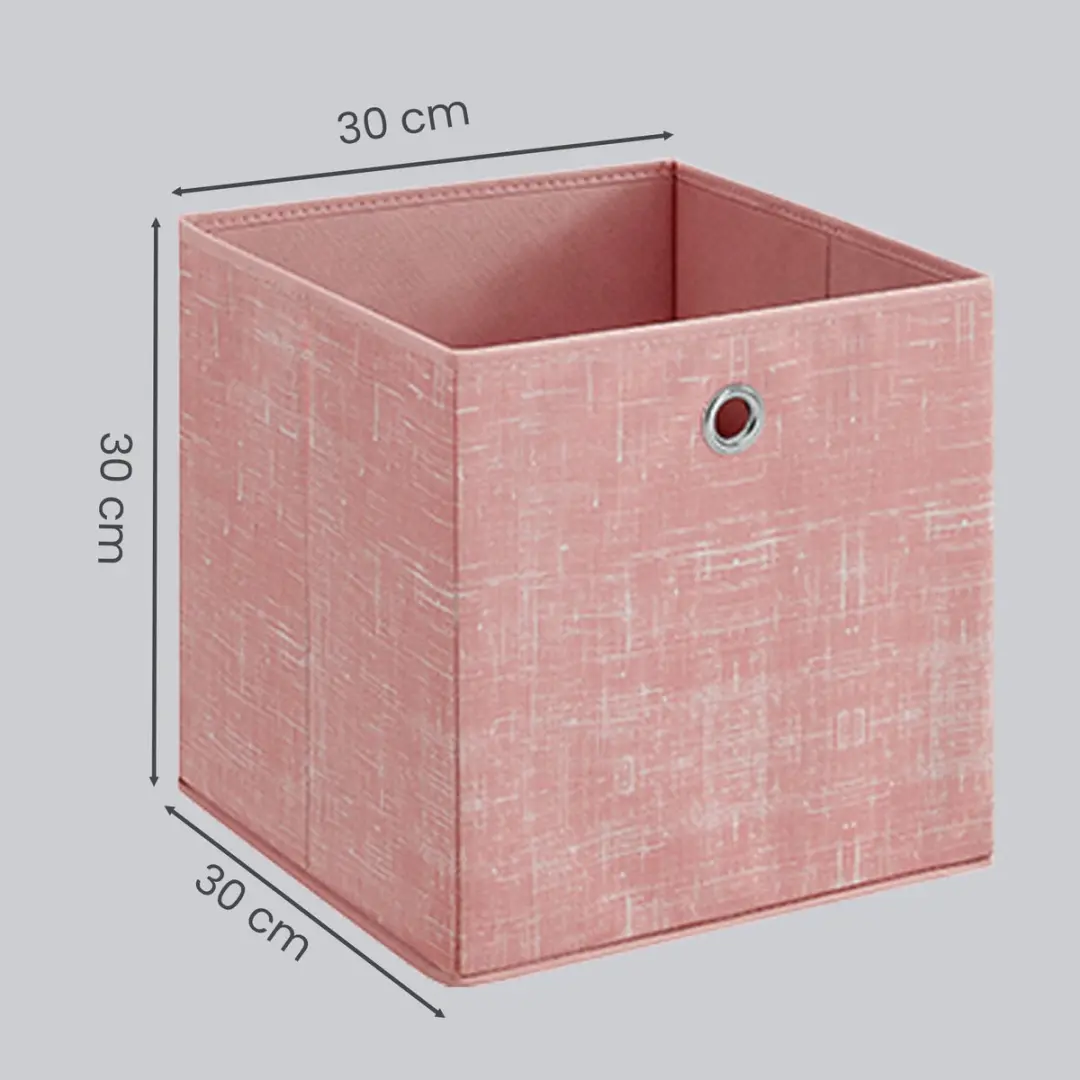 Songmics Opbergbox Set van 6 - Pastelroze - 27L - afbeelding 6 van 6
