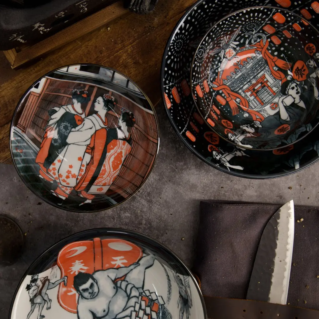 Tokyo Design Studio Asakusa Bowl 21556 - 1250ml - Geisha - 20.5x8cm