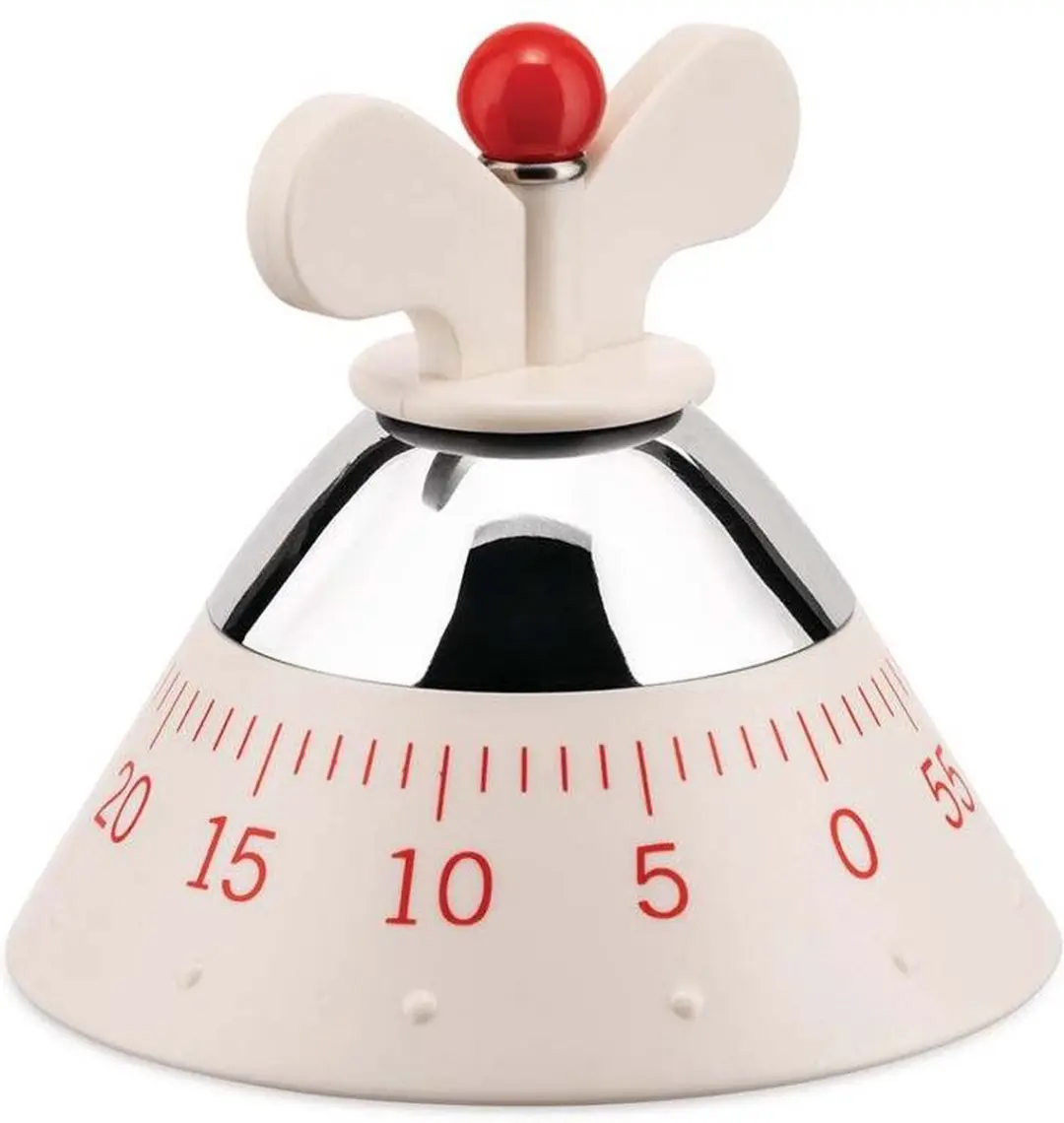 Alessi Kitchen Timer Kookwekker - Wit
