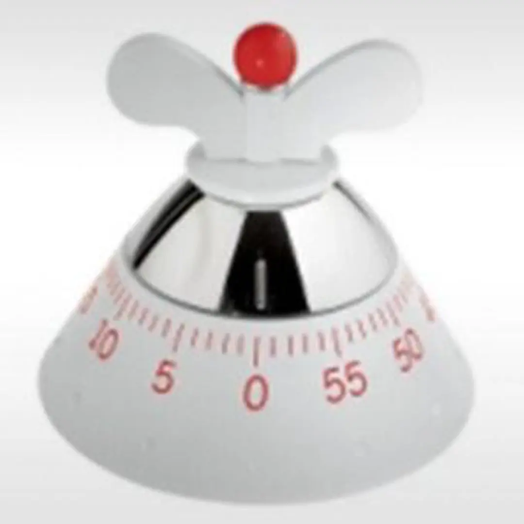Alessi Kitchen Timer Kookwekker - Wit